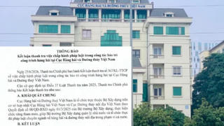 Thanh tra chỉ loạt sai phạm tại Cục Hàng hải và Đường thủy Việt Nam