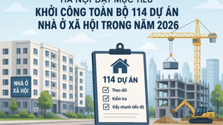 Hà Nội đặt mục tiêu khởi công toàn bộ 114 dự án nhà ở xã hội trong năm 2026