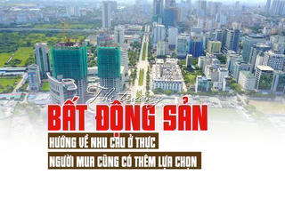 Thị trường bất động sản hướng về nhu cầu ở thực, người mua cũng có thêm lựa chọn