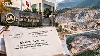 Xi măng Tân Thắng chiếm hơn 41.000 m² đất để khai thác khoáng sản