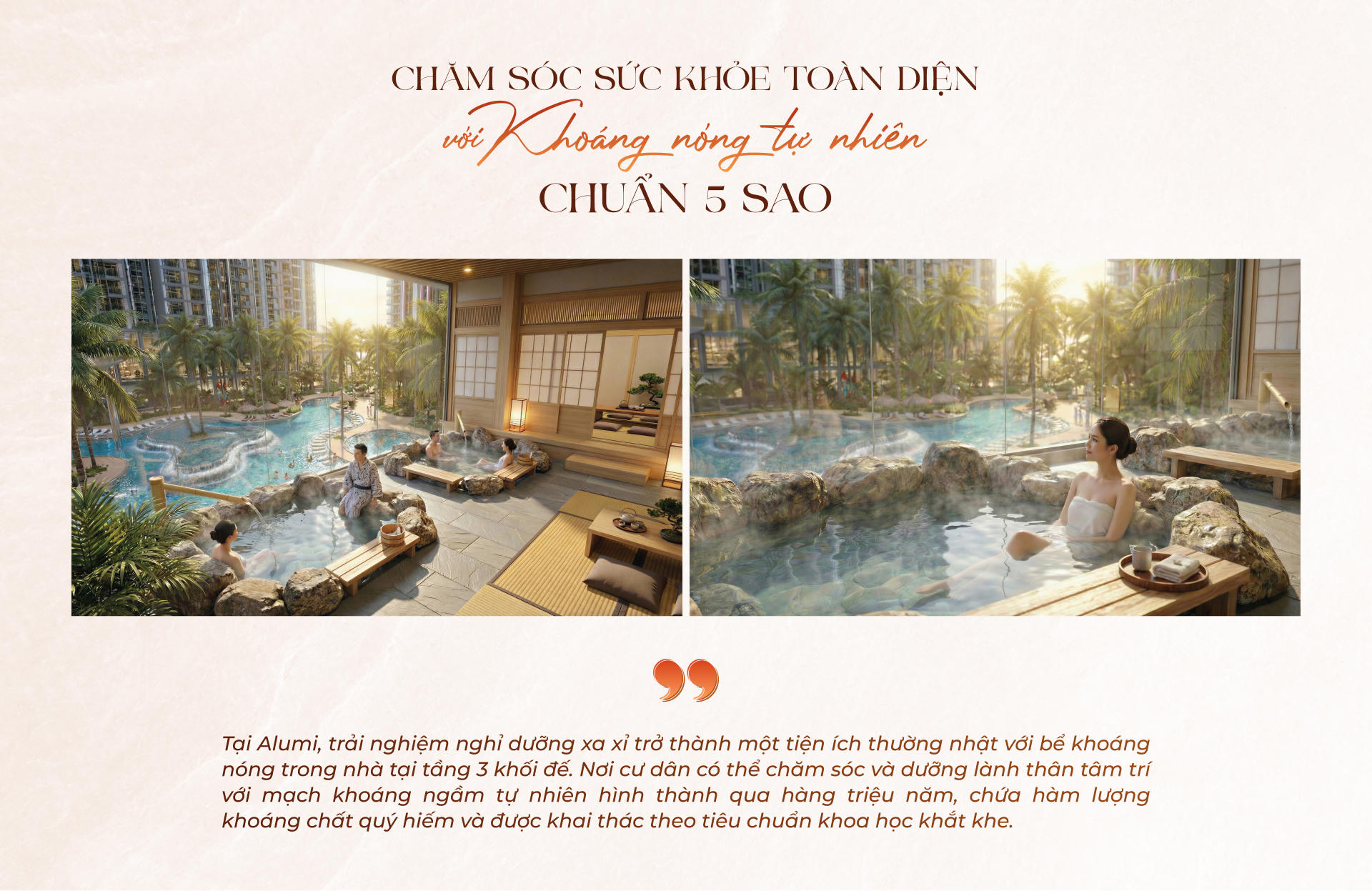 Cận cảnh bộ sưu tập căn hộ đầu tiên tại đô thị khoáng nóng Alluvia City: Chuẩn mực của thiết kế hoàn hảo 