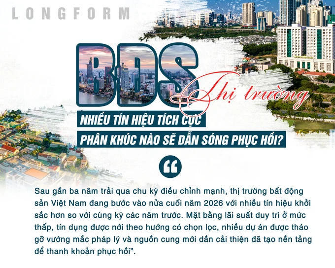 [Longform] Thị trường bất động sản cuối năm 2026: Nhiều tín hiệu tích cực, phân khúc nào sẽ dẫn sóng phục hồi