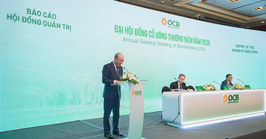 OCB đặt mục tiêu lợi nhuận 2026 đạt 6.960 tỷ đồng, tăng vốn điều lệ lên 30.625 tỷ
