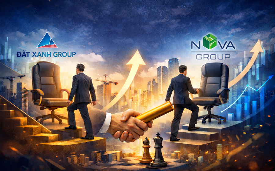 Thấy gì ở cuộc chuyển giao quyền lực tại Đất Xanh và NovaGroup?