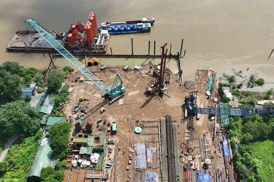 Diễn biến mới nhất về tiến độ cầu Tứ Liên và Trần Hưng Đạo