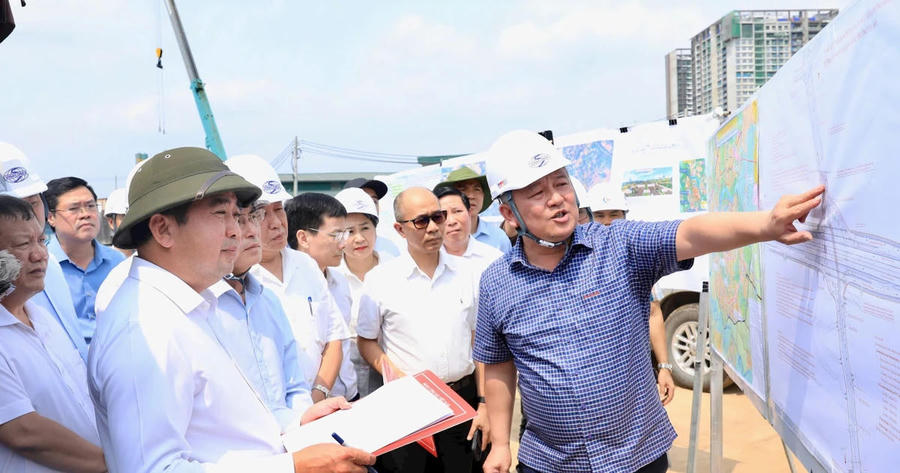 Hà Nội kiểm tra tiến độ dự án Vành đai 3,5 và đường Phan Trọng Tuệ