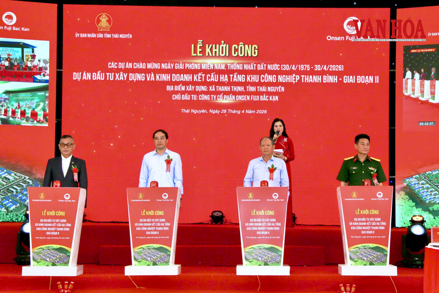 Thái Nguyên khởi công KCN Thanh Bình giai đoạn II hơn 493 tỉ đồng