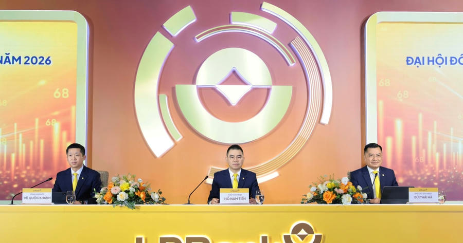 ĐHĐCĐ LPBank 2026: Cổ tức tiền mặt 30%, lãi mục tiêu 14.982 tỷ