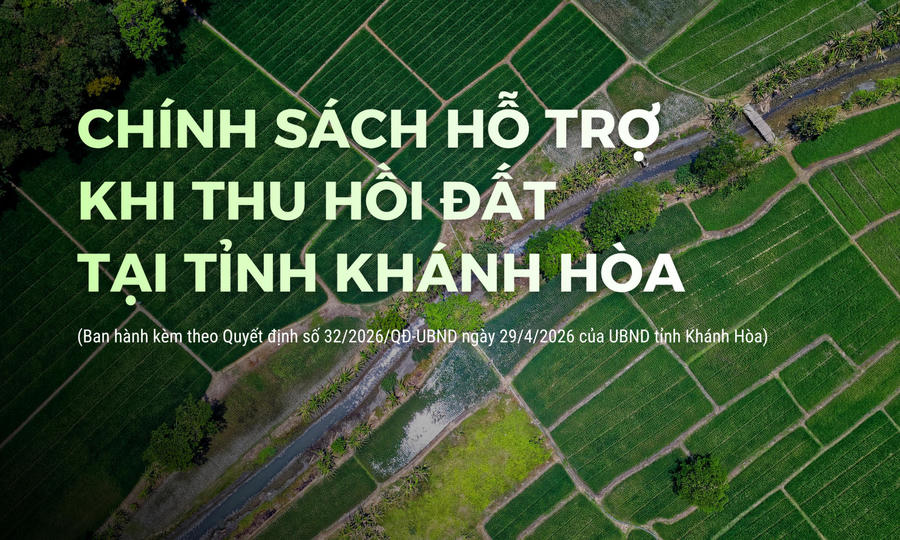 Khánh Hòa ban hành chính sách hỗ trợ khi thu hồi đất