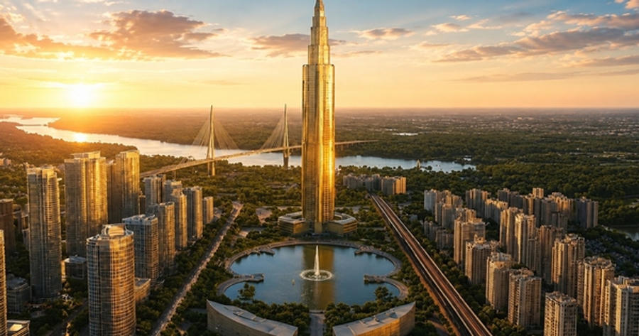 Tháp 108 tầng 639m ở Bắc Hà Nội: dự án nào đang tăng tốc?