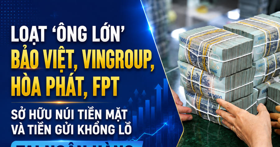 Bảo Việt, Vingroup, Hòa Phát, FPT đang giữ bao nhiêu tiền gửi ngân hàng?