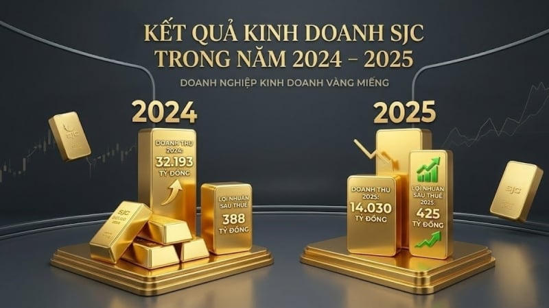 Giá vàng tăng mạnh nhưng doanh thu của SJC lại "bốc hơi" hơn 18.000 tỷ đồng