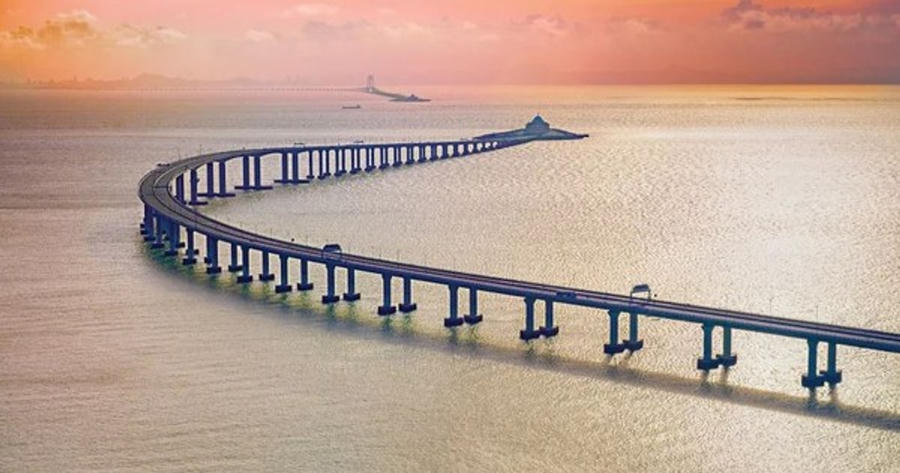 Cầu Hong Kong - Chu Hải - Ma Cao: siêu cầu vượt biển dài 55km