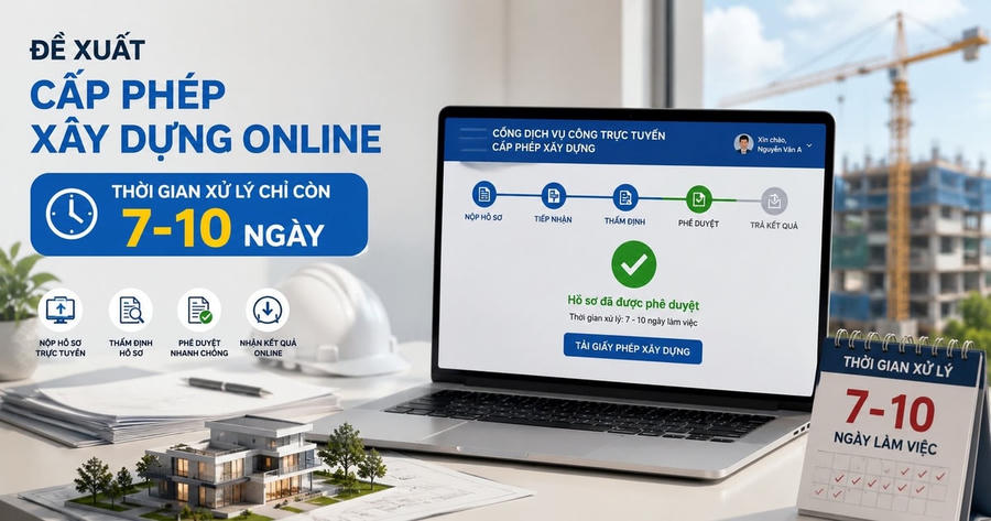 Đề xuất cấp phép xây dựng online, xử lý hồ sơ còn 7-10 ngày