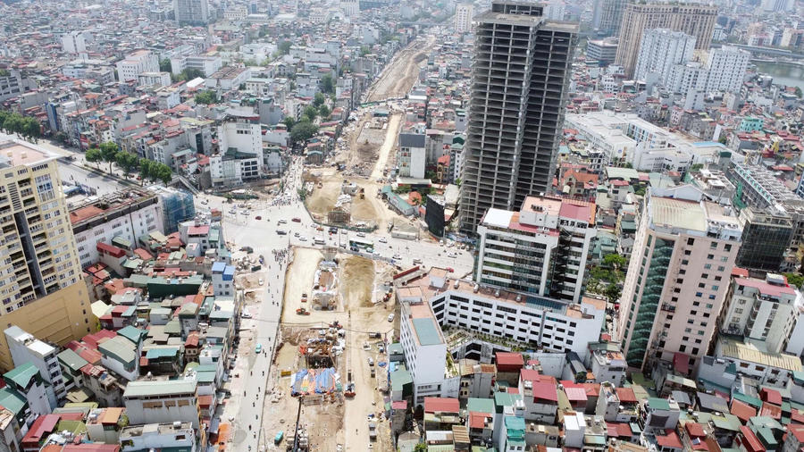 Vành đai 1 Hoàng Cầu – Voi Phục tăng tốc thi công, hướng tới 2026
