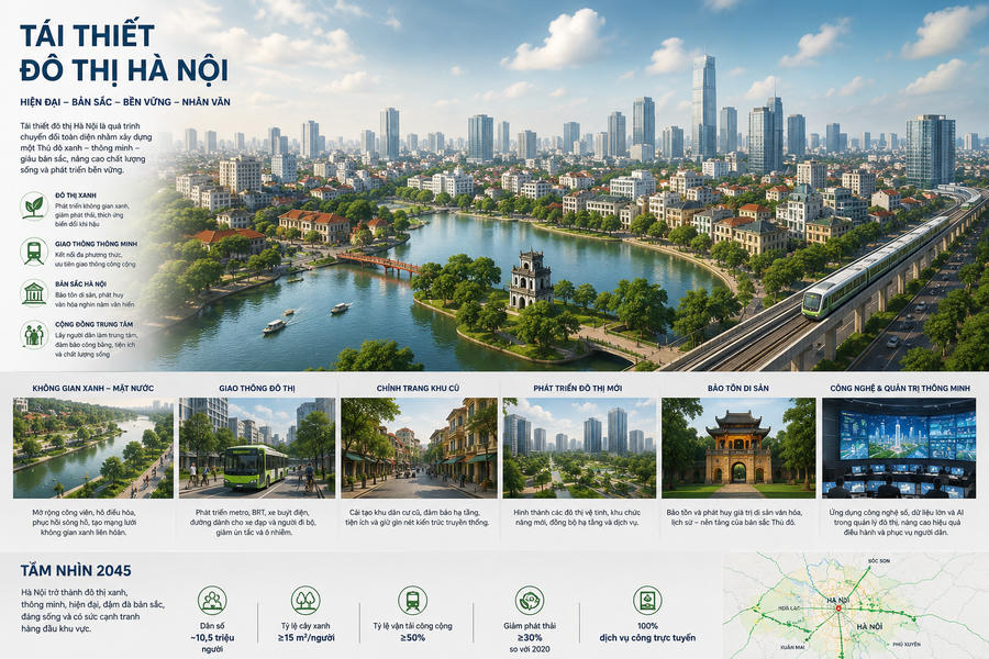 Hà Nội tái thiết đô thị: Nhà đầu tư đang đổ tiền vào khu vực nào?