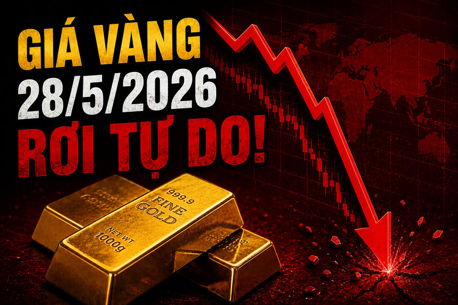 Chốt giá vàng hôm nay 28/5: SJC, vàng nhẫn giảm dữ dội