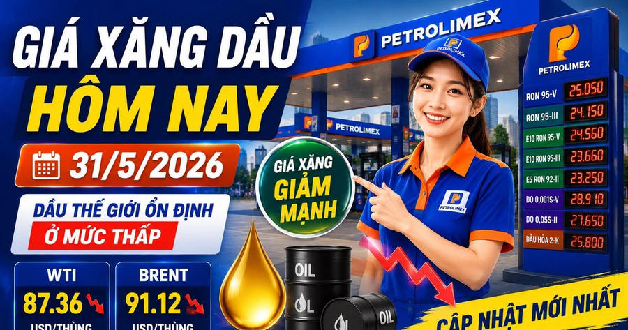 Giá xăng dầu hôm nay 31/5: Brent, WTI vẫn ở vùng thấp