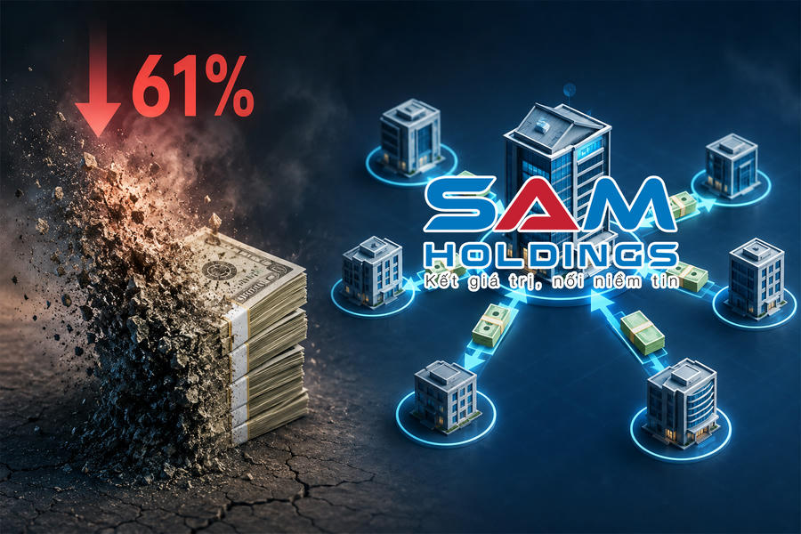 SAM Holdings vẫn tiếp tục “bơm” tín dụng qua hệ sinh thái sở hữu trong khi lượng tiền mặt bất ngờ “bốc hơi” hơn 61%, chuyện gì đang diễn ra?