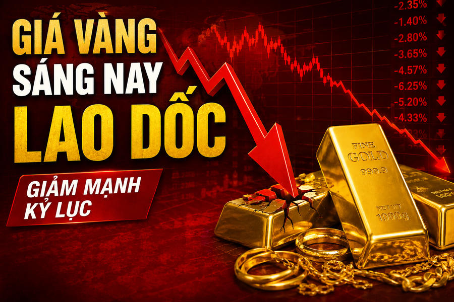 Giá vàng hôm nay (sáng 4/6): Tiếp tục lao dốc, cận kề mốc 150 triệu đồng/m2