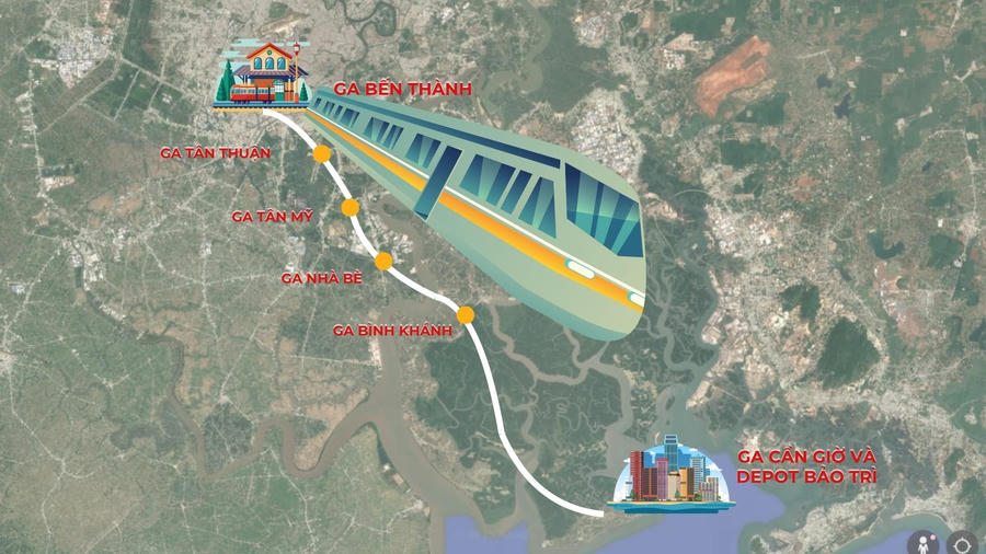 Metro Bến Thành - Cần Giờ: TP.HCM thông báo thu hồi đất hơn 500 hộ dân