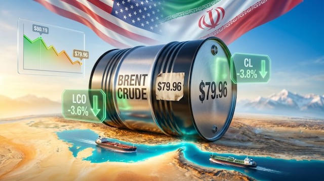 Dầu Brent rớt mốc 80 USD/thùng, WTI giảm gần 6%