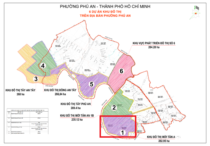Tìm nhà đầu tư khu đô thị Tân An 1A hơn 68.570 tỷ ở Phú An