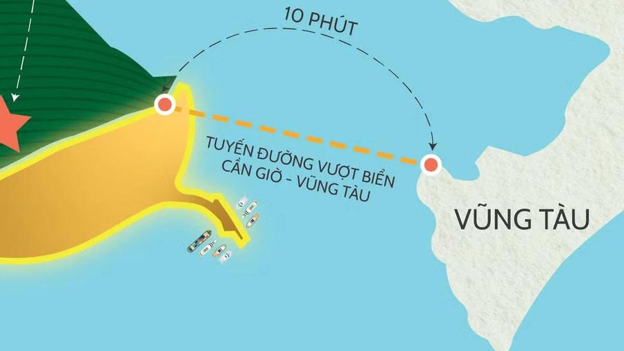 Thông tin mới về dự án đường vượt biển Cần Giờ - Vũng Tàu hơn 93.000 tỷ đồng