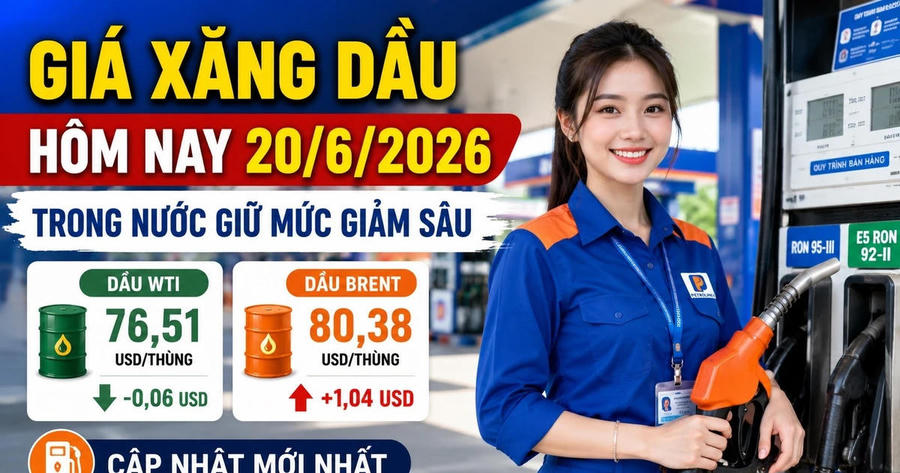 Giá xăng dầu hôm nay 20/6: Brent vượt 80 USD, WTI giảm nhẹ