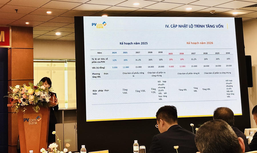 PVcomBank dự kiến phát hành 300 triệu cổ phiếu riêng lẻ năm 2026