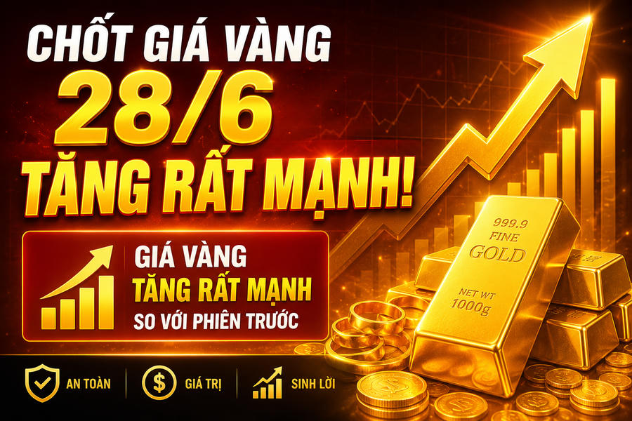 Giá vàng hôm nay 28/6: SJC chốt 148,5 triệu đồng/lượng