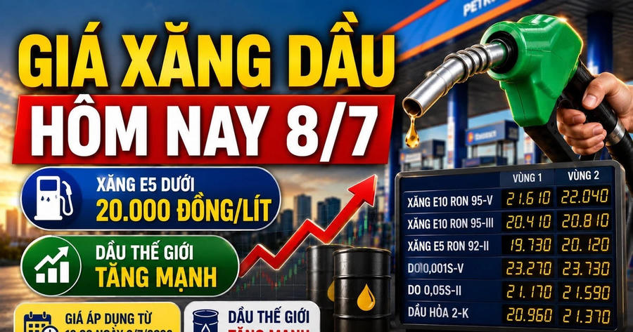 Giá xăng dầu hôm nay 8/7: WTI, Brent tăng mạnh hơn 4 USD/thùng