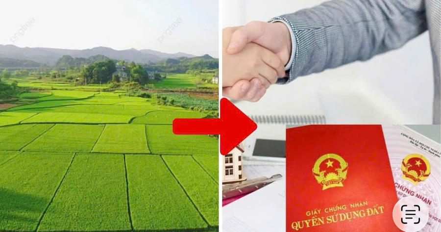 Tin cực vui cho người có một phần đất vườn chuyển sang đất ở